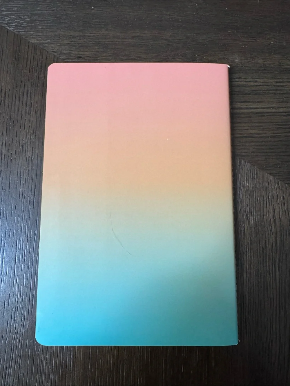 Wellness Log Ombre Notebook - Pink to Teal